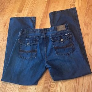Seven 7-men’s bootcut dark washed jeans